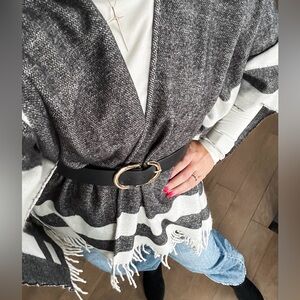 Walter Baker Reversible Fringe Shawl